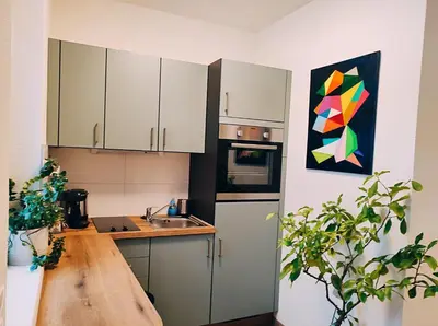 Küche/Küchenzeile in der Unterkunft Apartment Gimpelchen
