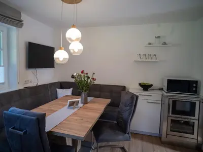Küche/Küchenzeile in der Unterkunft Apartment Bachweg