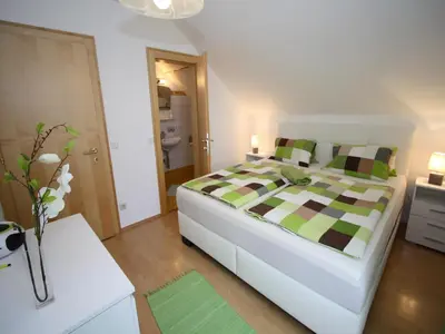 Ein Bett oder Betten in einem Zimmer der Unterkunft Apartment in Lungau near Ski Bus and Forest