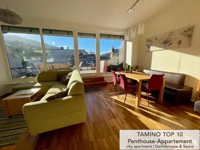 Ein Sitzbereich in der Unterkunft Penthouse TAMINO TOP 10