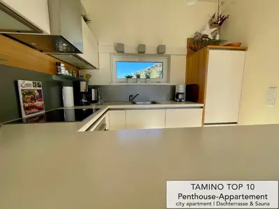 Küche/Küchenzeile in der Unterkunft Penthouse TAMINO TOP 10