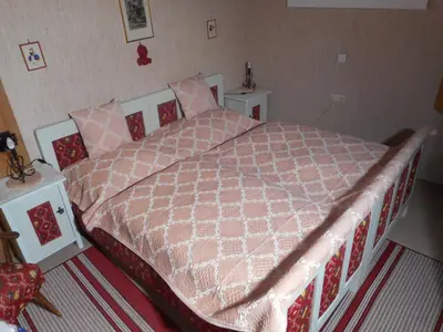 Ein Bett oder Betten in einem Zimmer der Unterkunft Almidylle Kathrin