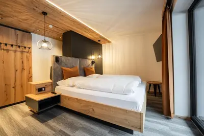Ein Bett oder Betten in einem Zimmer der Unterkunft Apartment Gosauschmied