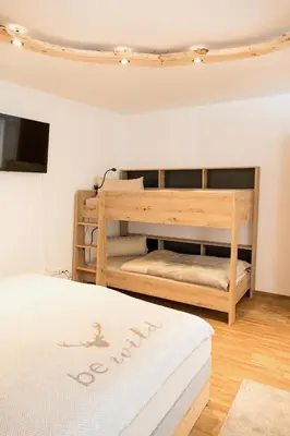 Ein Bett oder Betten in einem Zimmer der Unterkunft Appartement Rehlein