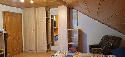 Ein Sitzbereich in der Unterkunft Ferienwohnung Ingrid
