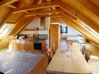 Küche/Küchenzeile in der Unterkunft Hochgolling Loft