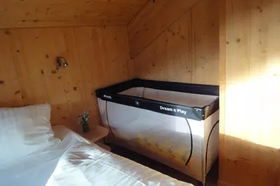 Ein Bett oder Betten in einem Zimmer der Unterkunft Chalet in Hohentauern - Chalet Ana