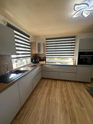 Küche/Küchenzeile in der Unterkunft Ferienwohnung Schwanenstadt