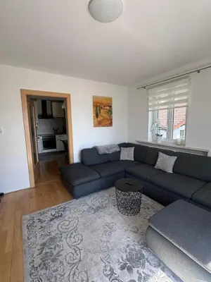 Ein Sitzbereich in der Unterkunft Ferienwohnung Lara