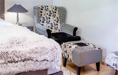 Ein Sitzbereich in der Unterkunft Gemuetliche Ferienwohnung Werf