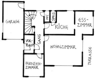 Grundriss der Unterkunft Haus Grader