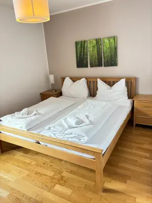 Ein Bett oder Betten in einem Zimmer der Unterkunft Steinadler Schaidberg FL - Skiing Holiday in Obertauern