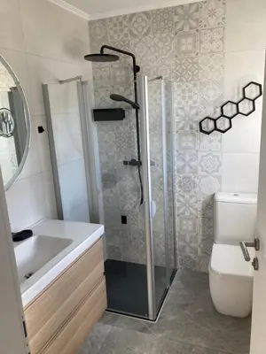 Ein Badezimmer in der Unterkunft Ferienwohnung Nahe Gmunden Top 3
