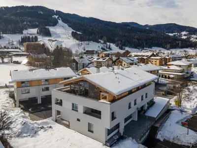 Ein allgemeiner Bergblick oder ein Berglick von der Ferienwohnung aus