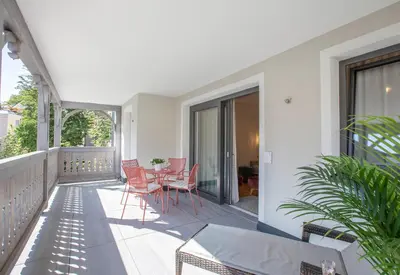 Ein Balkon oder eine Terrasse in der Unterkunft Refugium Bad Ischl