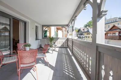 Ein Balkon oder eine Terrasse in der Unterkunft Refugium Bad Ischl