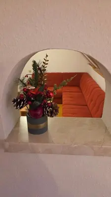 Ein Sitzbereich in der Unterkunft Zettler Apartment