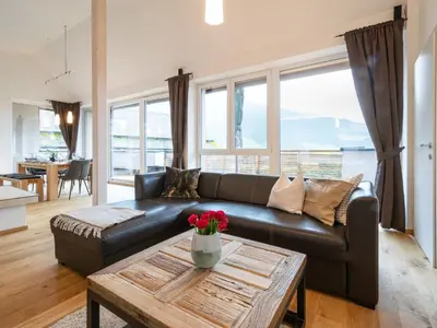 Ein Sitzbereich in der Unterkunft Apartment Christine Penthouse by Interhome