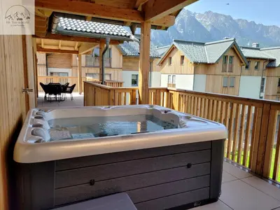 Ein allgemeiner Bergblick oder ein Berglick von der Ferienwohnung aus