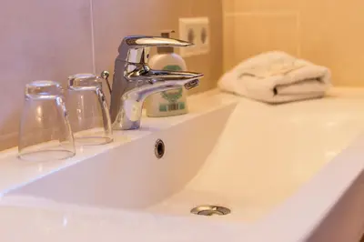 Ein Badezimmer in der Unterkunft Apartments Harreiter