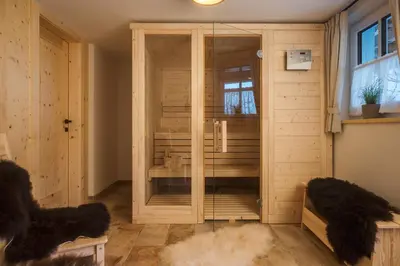 Ein Sitzbereich in der Unterkunft Chalet Jochwand Bad Goisern - Your Austrian Home