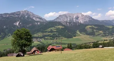 Naturlandschaft in der Nähe des Bauernhofs