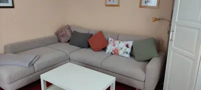 Ein Sitzbereich in der Unterkunft Ferienhaus Reith