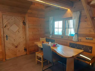 Grundriss der Unterkunft Chalet Troadkasten Biohof Kreilgut