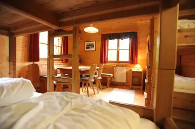 Ein Bett oder Betten in einem Zimmer der Unterkunft Galsterbergalm Jagdhütte