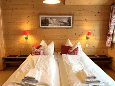 Ein Bett oder Betten in einem Zimmer der Unterkunft Holiday Home st martin chalets-2 by Interhome