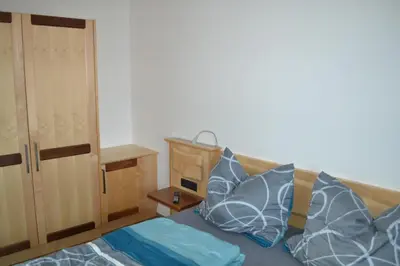 Ein Bett oder Betten in einem Zimmer der Unterkunft Apartment Ausblick