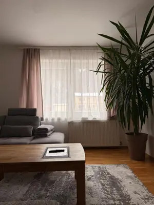 Ein Sitzbereich in der Unterkunft Wohnung in Hüttau