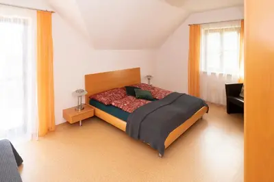 Ein Bett oder Betten in einem Zimmer der Unterkunft dastraunseehaus
