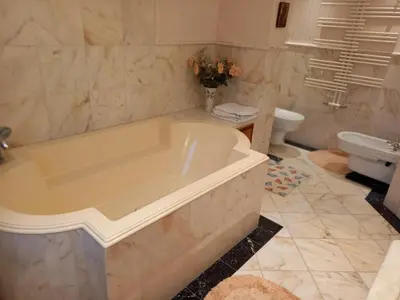 Ein Badezimmer in der Unterkunft Ferienhaus am Mondsee