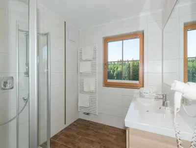 Ein Badezimmer in der Unterkunft Blasbichlerhof