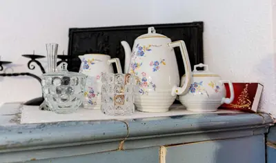 Kaffee-/Teezubehör in der Unterkunft Ferienwohnung Haus Sonnenschein
