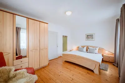 Ein Bett oder Betten in einem Zimmer der Unterkunft Ferienhaus Classic