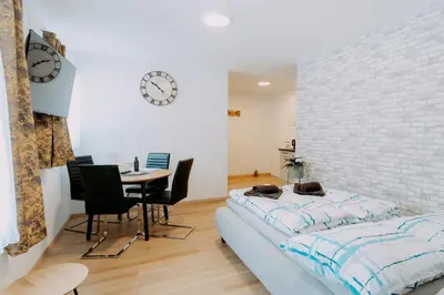 Ein Bett oder Betten in einem Zimmer der Unterkunft Kupferdachl