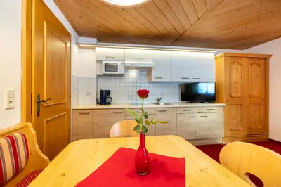 Küche/Küchenzeile in der Unterkunft Laubichlhof