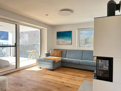 Ein Sitzbereich in der Unterkunft Chalet Lungau-View - Ferienhaus mit Aussicht