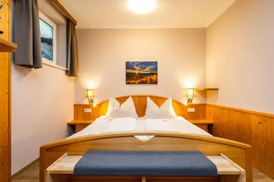 Ein Bett oder Betten in einem Zimmer der Unterkunft Haus am Hammerrain
