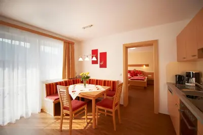 Küche/Küchenzeile in der Unterkunft Appartements Bergblick