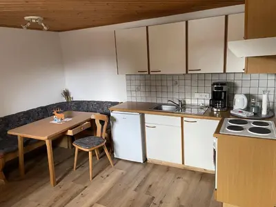Küche/Küchenzeile in der Unterkunft Ferienwohnung in ruhiger Lage in Bischofshofen