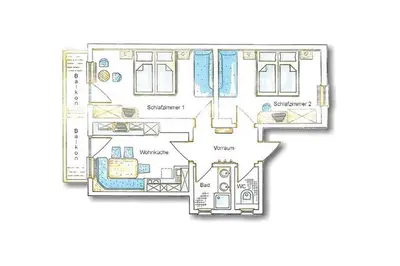 Grundriss der Unterkunft Haus Meissnitzer