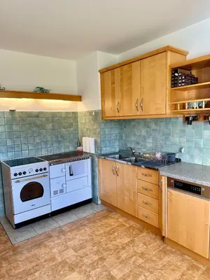 Küche/Küchenzeile in der Unterkunft Wald Appartement