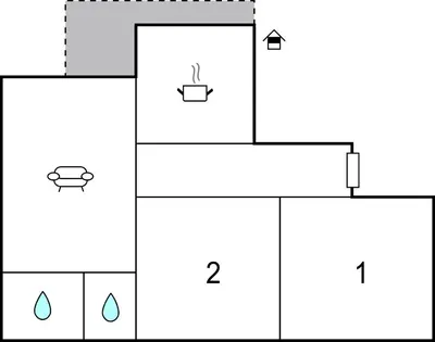 Grundriss der Unterkunft Sehr Schoene Ferienwohnung