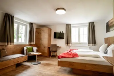 Ein Bett oder Betten in einem Zimmer der Unterkunft Zistelberghof