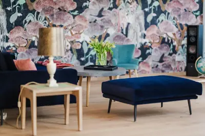Ein Sitzbereich in der Unterkunft Luxus Penthouse mit Panoramablick