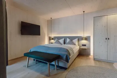 Ein Bett oder Betten in einem Zimmer der Unterkunft Mariengut - Natur Aparthotel Kramer