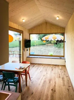 TV/Unterhaltungsangebot in der Unterkunft Die Klingerei - Tiny House Wiese - Your Austrian Home